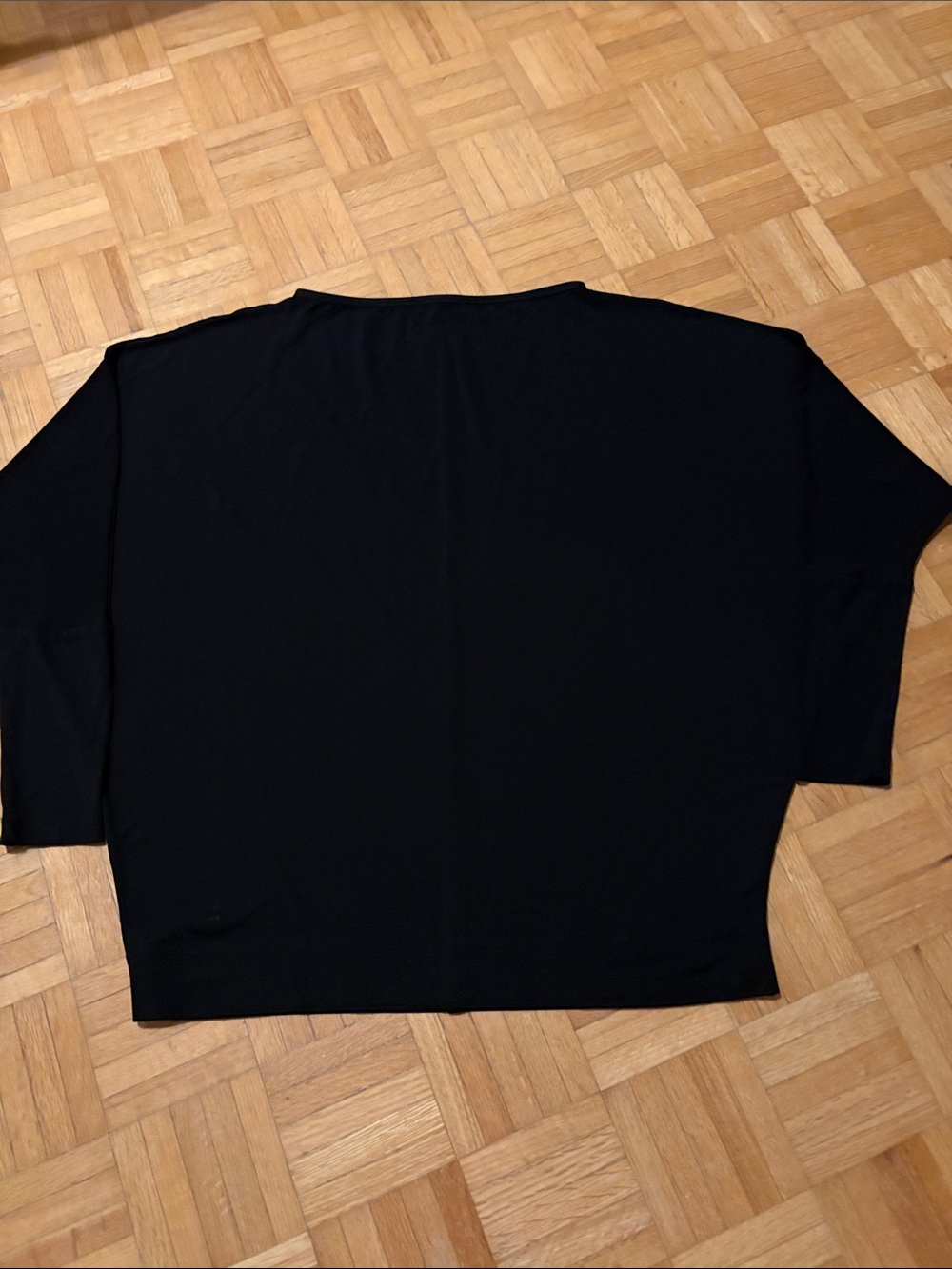 Shan Black Lightweight Boxy Top